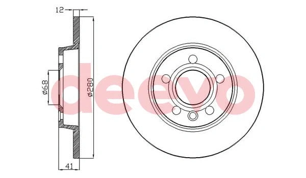 Disque de frein DEEVO BD34000