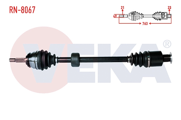 Arbre de transmission VEKA RN-8067