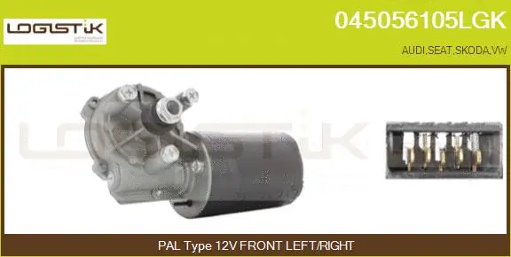 Moteur d'essuie-glace LGK 045056105LGK