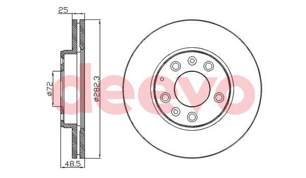 Disque de frein DEEVO BD16140