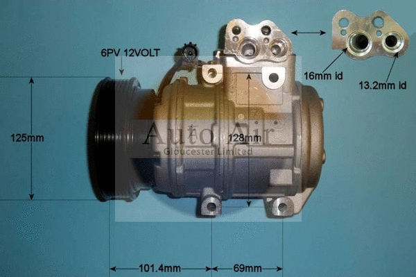 Compresseur, climatisation AUTO AIR GLOUCESTER 14-9726P