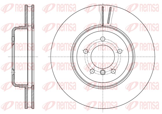 Disque de frein REMSA 61630.10