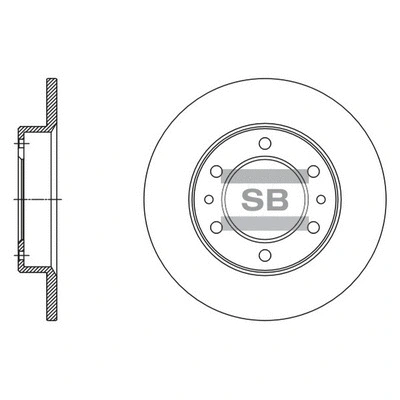 Disque de frein Hi-Q SD4081