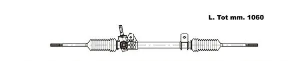 Crémaillère de direction GENERAL RICAMBI RE4040