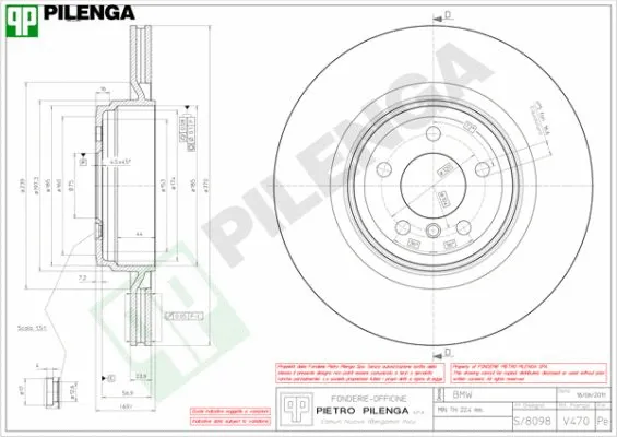 Disque de frein PILENGA V470