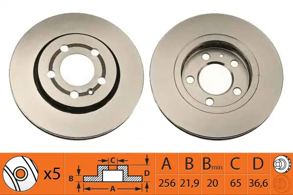 Disque de frein SB BR33125T