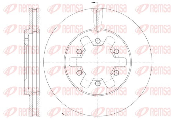 Disque de frein REMSA 62089.10