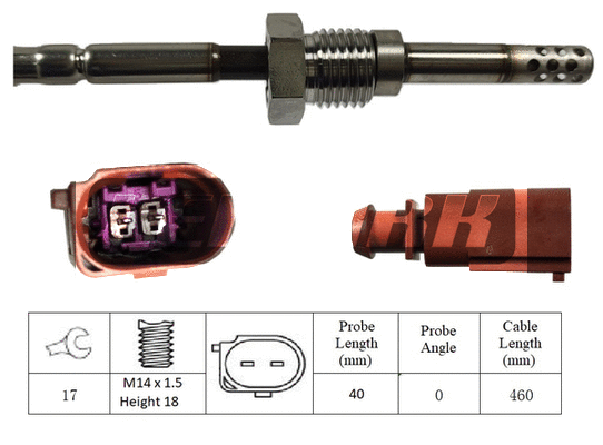 Capteur, température des gaz LEMARK LXT020