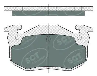 Kit de plaquettes de frein, frein à disque SCT - MANNOL SP 385 PR