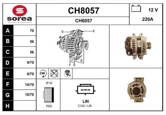 Alternateur SNRA CH8057