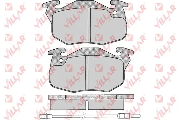 Kit de plaquettes de frein, frein à disque VILLAR 626.0271