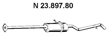 Silencieux arrière EBERSPÄCHER 23.897.80