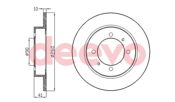Disque de frein DEEVO BD33040