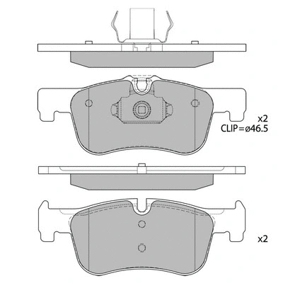 Kit de plaquettes de frein, frein à disque HAGEN GP4043