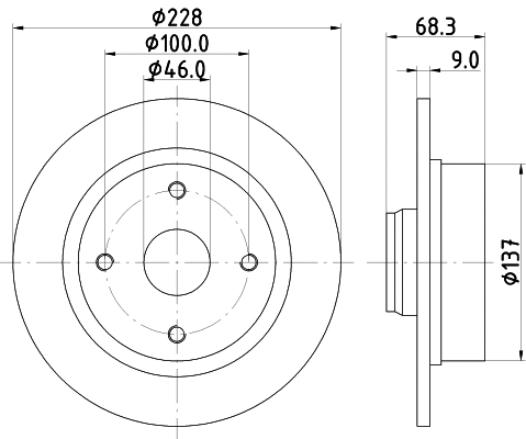Disque de frein PAGID 54006