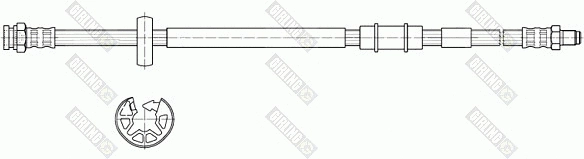 Flexible de frein GIRLING 9002513