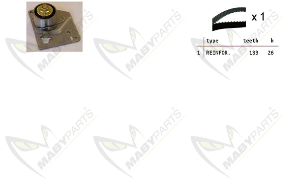 Kit de courroie crantée MABYPARTS OBK010072