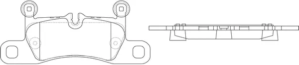 Kit de plaquettes de frein, frein à disque SB BP35565