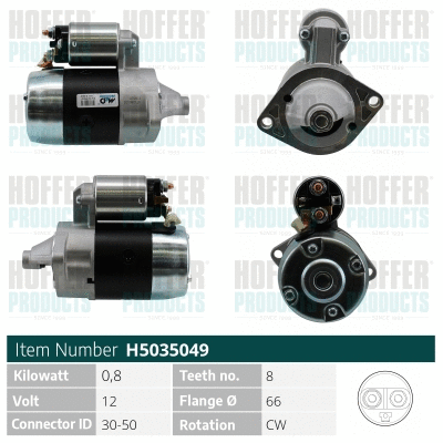 Démarreur HOFFER H5035049