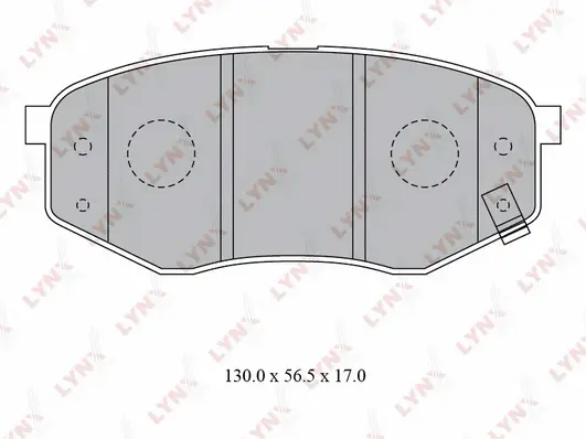 Kit de plaquettes de frein, frein à disque LYNXAUTO BD-3624