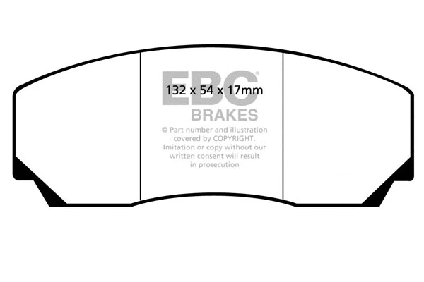 Kit de plaquettes de frein, frein à disque EBC Brakes DP5002NDX