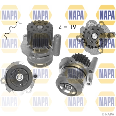Pompe à eau, refroidissement du moteur NAPA NWP1062
