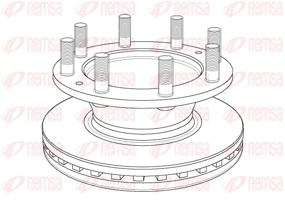 Disque de frein REMSA NCA1162.20