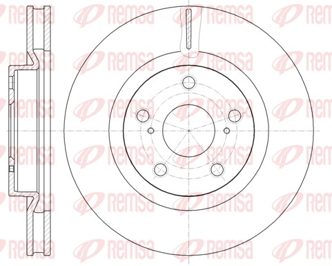 Disque de frein REMSA 61189.10
