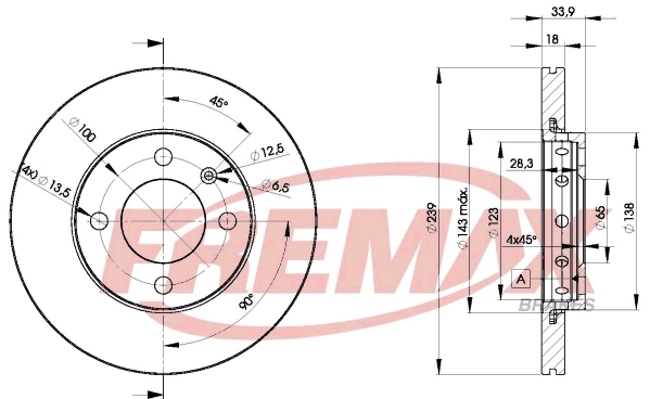 Disque de frein FREMAX BD-5303
