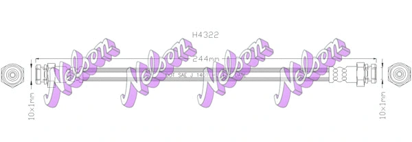Flexible de frein KAWE H4322