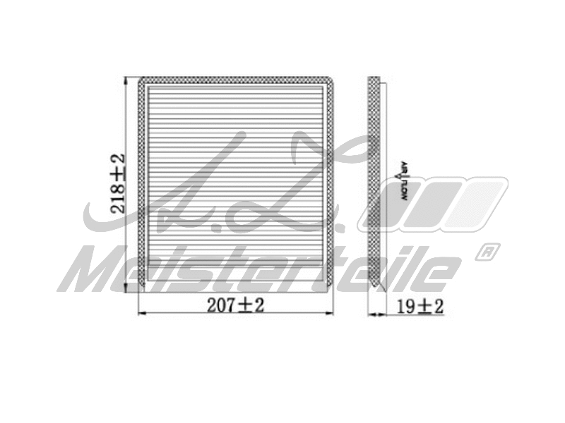 Filtre, air de l'habitacle A.Z. Meisterteile AZMT-41-010-1550