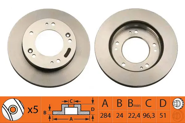 Disque de frein SB BR13102T