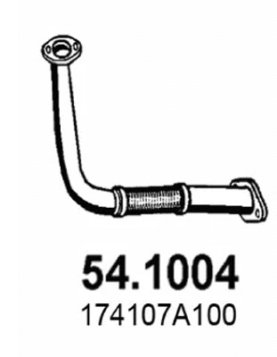 Tuyau d'échappement ASSO 54.1004