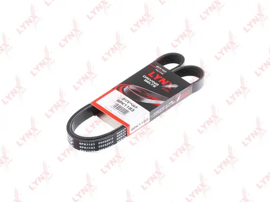 Courroie trapézoïdale à nervures LYNXAUTO 6PK1183
