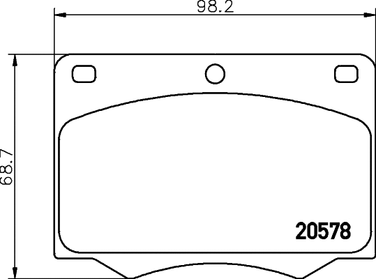 Kit de plaquettes de frein, frein à disque MINTEX MGB642