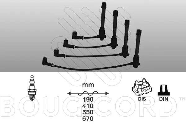 Kit de câbles d'allumage EFI AUTOMOTIVE 4204