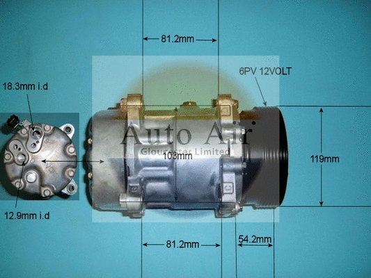 Compresseur, climatisation AUTO AIR GLOUCESTER 14-9699
