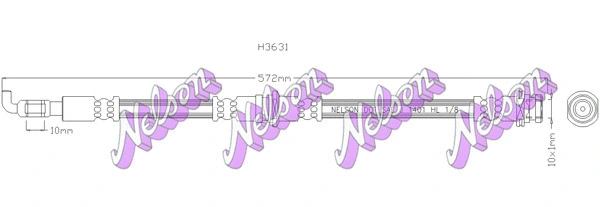 Flexible de frein KAWE H3631
