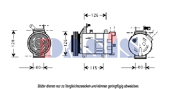 Compresseur, climatisation AKS DASIS 851027N