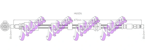 Flexible de frein KAWE H6026