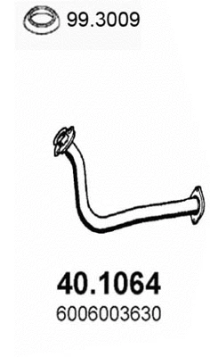 Tuyau d'échappement ASSO 40.1064