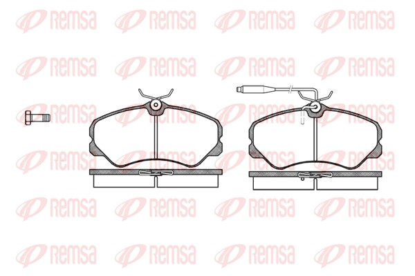 Kit de plaquettes de frein, frein à disque REMSA 0261.02