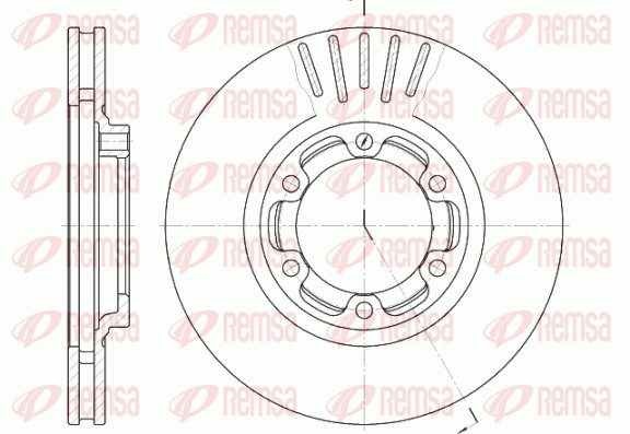 Disque de frein REMSA 6952.10
