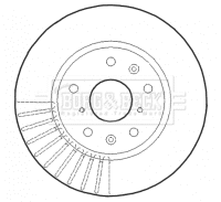 Disque de frein BORG & BECK BBD4614