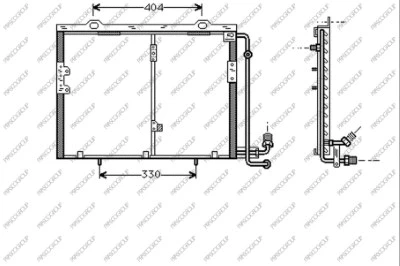Condenseur, climatisation PRASCO ME620C002