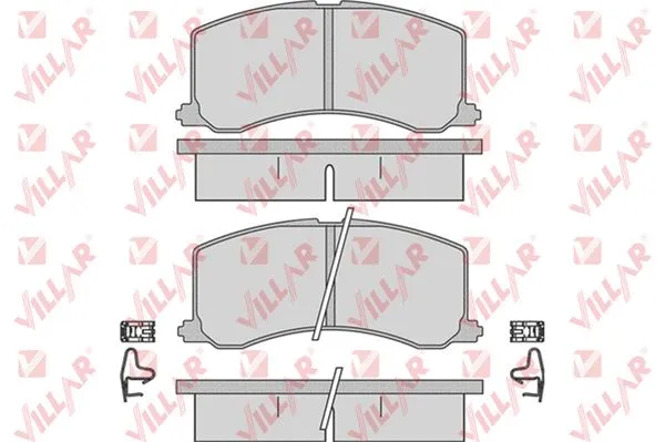 Kit de plaquettes de frein, frein à disque VILLAR 626.0665