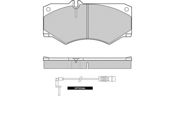 Kit de plaquettes de frein, frein à disque E.T.F. 12-0238