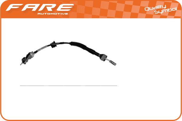 Tirette à câble, commande d'embrayage FARE-CO 24779