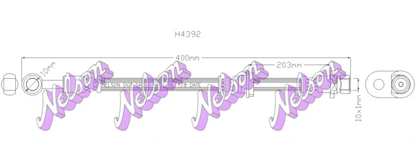 Flexible de frein KAWE H4392
