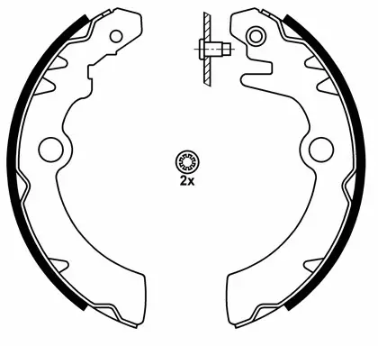 Jeu de mâchoires de frein FIT FT0785